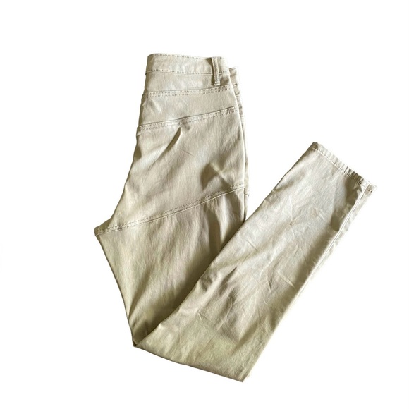 Pretty Little Thing Stone Hourglass Coated Skinny Jeans - Picture 1 of 9